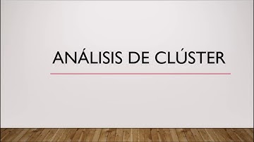 análisis de clúster