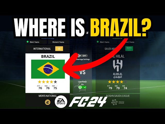 Why is Brazil not in EA FC 24? - Charlie INTEL