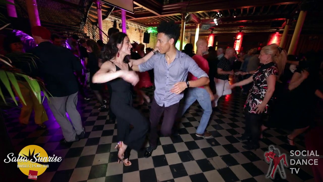 Calveen Sylvestre & Anne Sophie Bnl - Salsa Social Dancing | Salsa Sunrise Party 2019 bachata dance