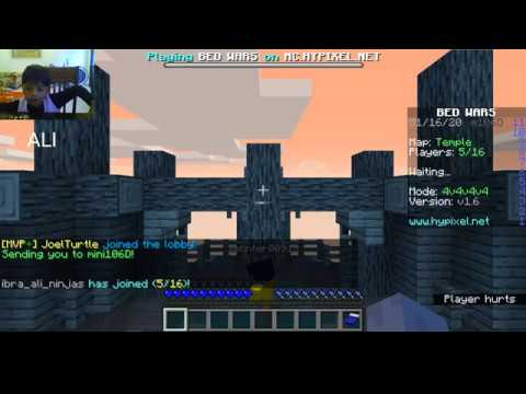 I play Bed Wars on Hypixel servers in Minecraft! - YouTube
