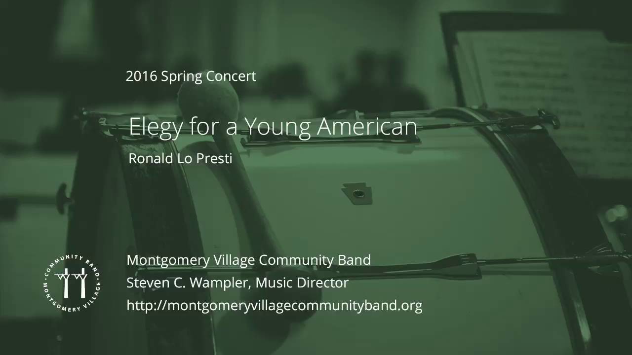 Elegy for a Young American - Ronald Lo Presti