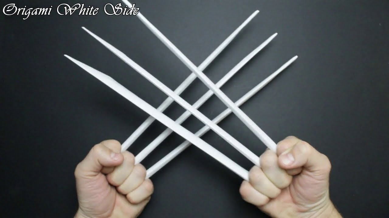 How to make Wolverine claws out of paper