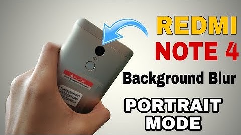 Portrait Mode Camera Feature in Redmi Note 4 || Backgroud Blur Effect Camera Like Mi A1 & Note 5 Pro