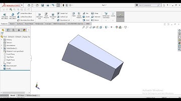 Solidworks tutorials : How to make draft?
