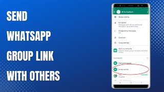 How to send group link in WhatsApp and invite other contacts to join your group screenshot 2