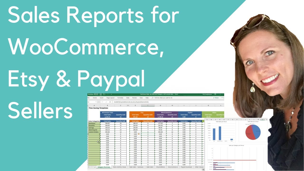 Etsy and Sales Reports, Analyze Sales Data Excel YouTube