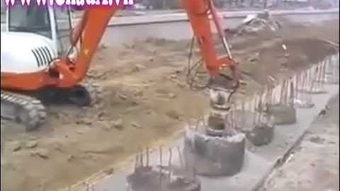 Thi công cọc khoan nhồi bê tông, mini, đường kính nhỏ