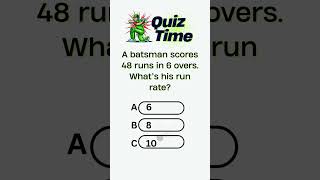 CRICKET MATH CHALLENGE #mathsquiz #mathshorts #cricket #cricketquiz #mentalmath #cricketlover