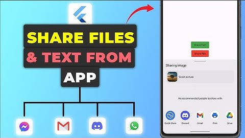 Flutter Share Files & Text From App | Flutter Tutorial (share_plus) Whatsapp, Facebook, Instagram