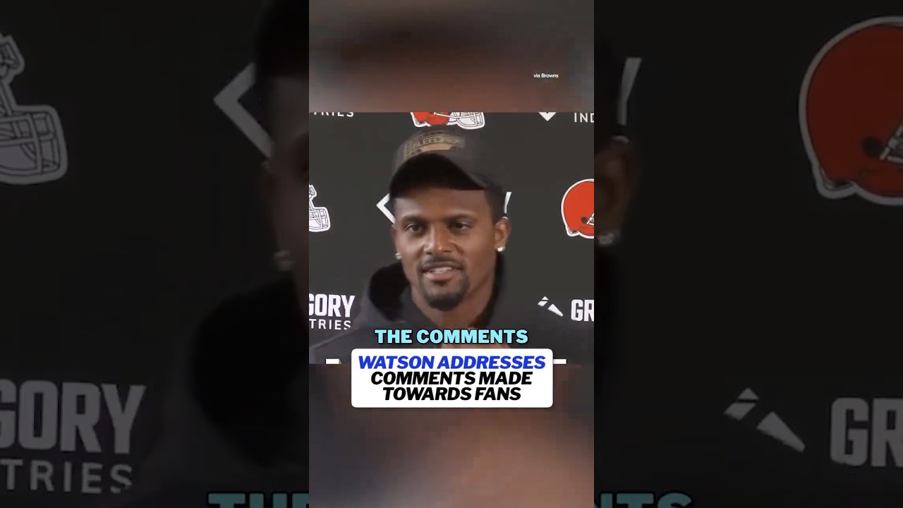 Deshaun Watson addressed comments he made following Saturday's preseason game #nfl #browns