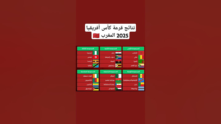 نتائج قرعة كأس أفريقيا 2025 المغرب افضل نسخة في العالم