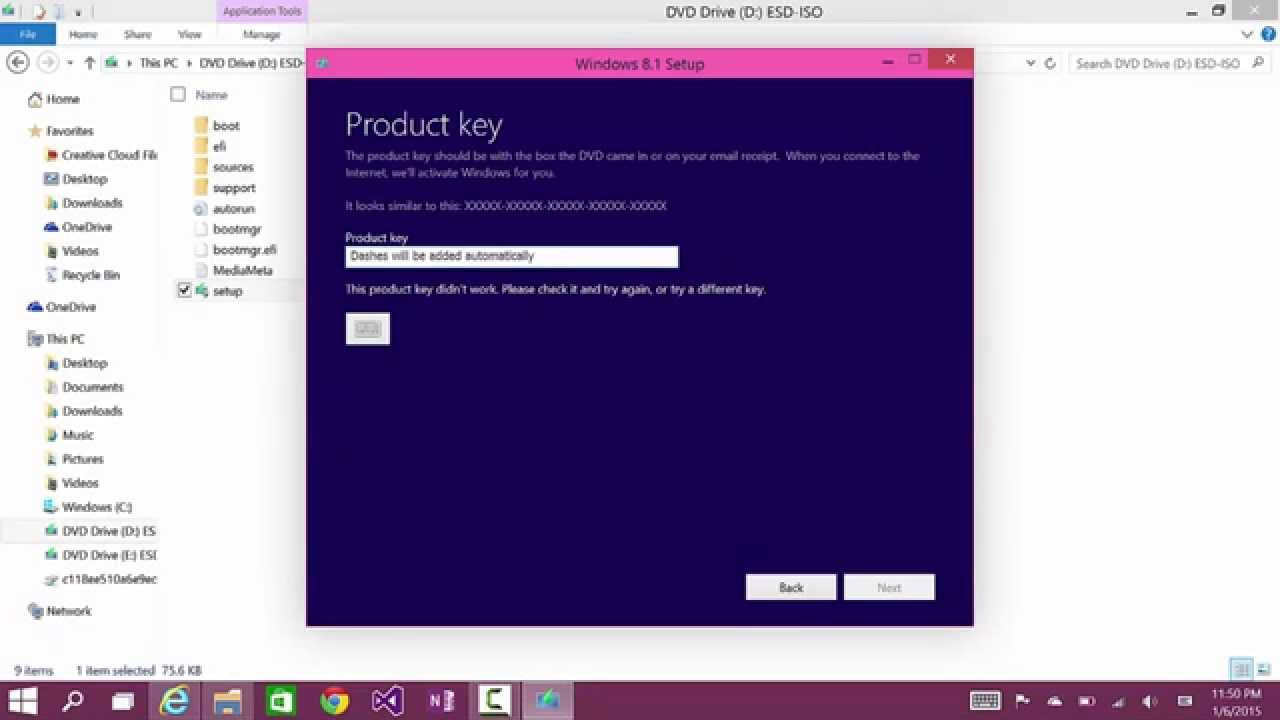Install Windows 8 1 Using Windows 8 0 Product Key - youtube