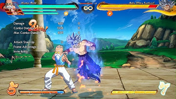 DBFZ Master Roshi Kamehameha loop from corner to corner