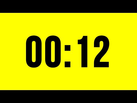 12 Second Timer Countdown No Music With Alarm
