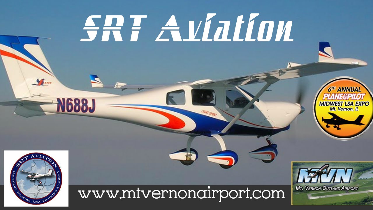 SRT Aviation light sport flight training Mt. Vernon Illinois. YouTube