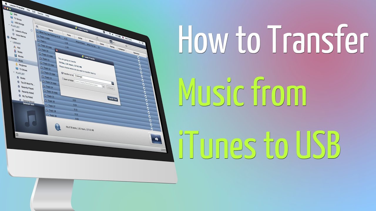 How to Transfer Music from iTunes to USB - YouTube