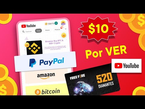 3 Aplicaciones Que PAGAN/$10 – Por Ver VIDEOS de YOUTUBE 📲🔴 Ganar dinero viendo videos