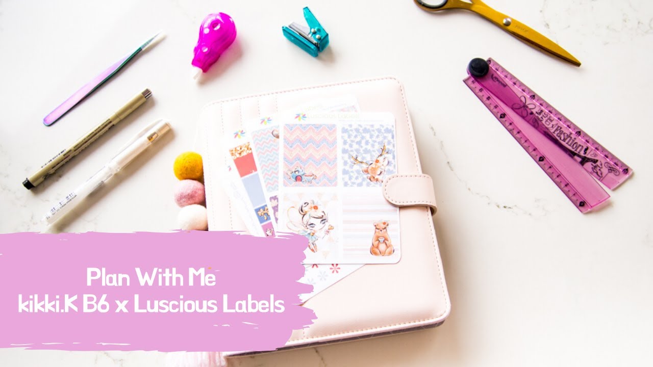Plan With Me, feat. Luscious Labels in my kikki.K B6 Quilted Planner