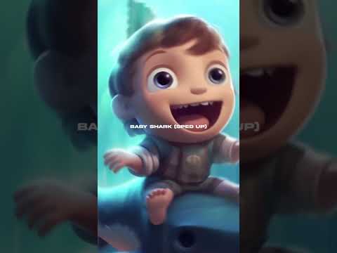 Baby Shark - Sped Up #babyshark #childrensongs #songsforchildren #kids #kidsoftiktok #spedup #spedup