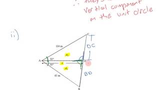 IB SL Math Topic 3 6 4 3 Applying Sine and Cosine Rules