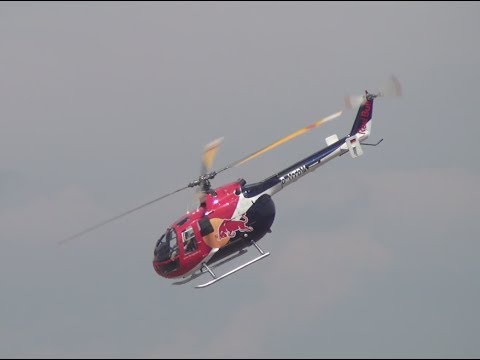 Red Bull BO105 - Breathtaking demo at French Army Air Corps' 60th anniversary