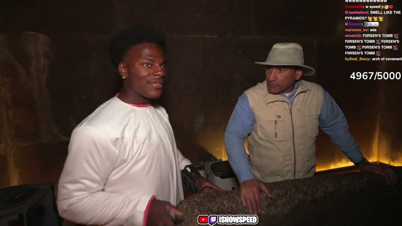 ISHOWSPEED EXPLORES SECRET PYRAMID IN EGYPT AND DISCOVERS ANCIENT TOMB🤯🤯🤯