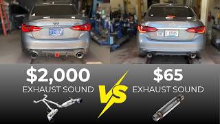 2016-2024 INFINITI Q50 S 3.0L Twin Turbo V6: ARK (103dB) vs Flowmaster (95dB) Exhaust Sound!
