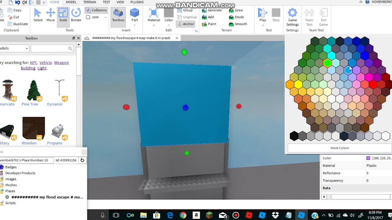 How To Make Your Own Roblox Flood Escape 2 Map Part 1 Youtube - roblox flood escape 2 map making kit