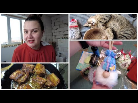 Оля, СПАСИБО!🥰 | Грудинка в ПИВЕ👍 | Не даю мерзнуть Шкету❄😁