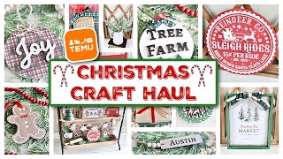 *HUGE* TEMU CHRISTMAS CRAFT HAUL | BUDGET FRIENDLY DIY CHRISTMAS DECOR IDEAS