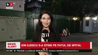 FORMER PRESIDENT ION ILIESCU DIED_B1TV News_6 Aug. 2025 FORMER PRESIDENT ION ILIESCU DIED_B1TV News_6 Aug. 2025