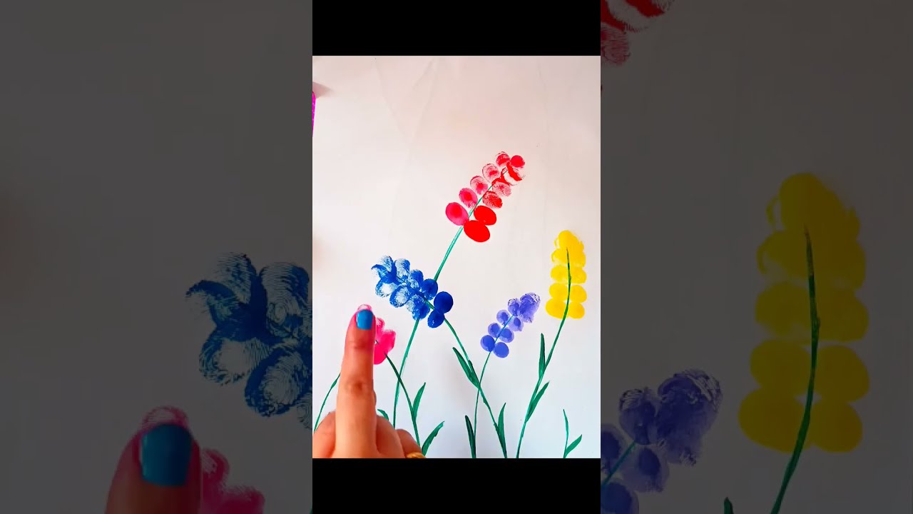 Easy Finger Painting Shorts Viral Diy