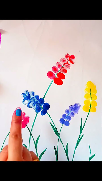 Easy finger painting #shorts #viral #diy #painting