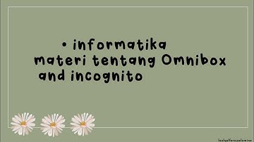 Informatika | kelas IX.A |