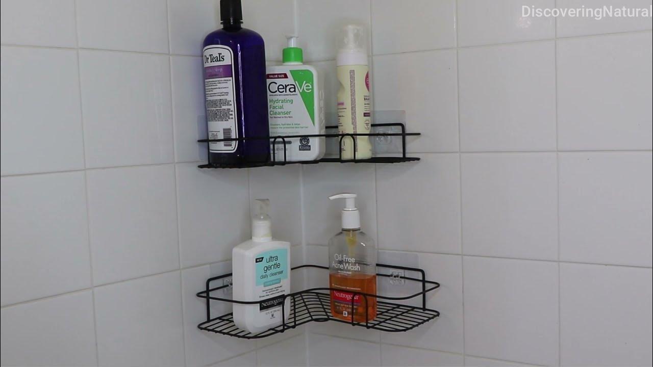 SMARTAKE 2-Pack Shower Caddy, Combined Bathroom Shelf with Soap