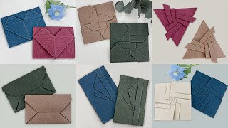 Gift Wrapping｜6 Origami Envelopes Tutorial - Easy Origami Envelope