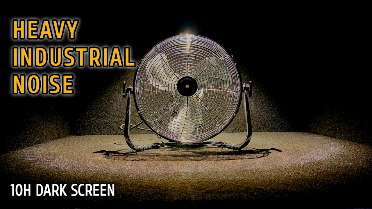 МГНОВЕННЫЙ СПАТЬ! Белый шум вентилятора в стиле хэви-метал, темный экран, 10 часов ASMR