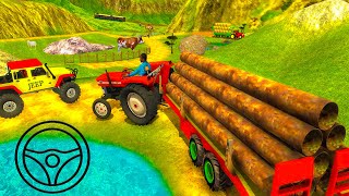Tractor Trolley Driving Farming Simulator Games - Android Gameplay#1 screenshot 4