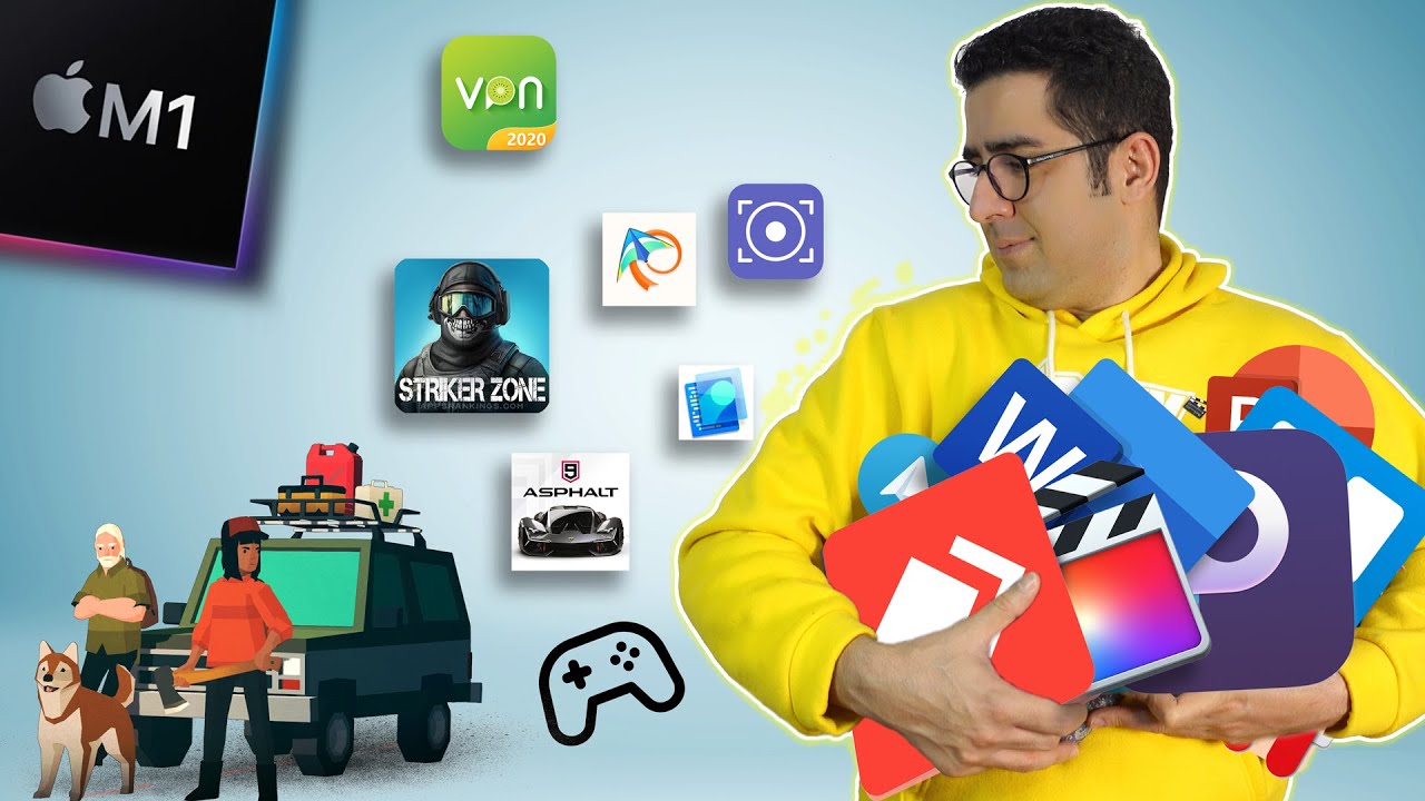 نرم افزارها  و بازی های من روی مک بوک پرو ام وان