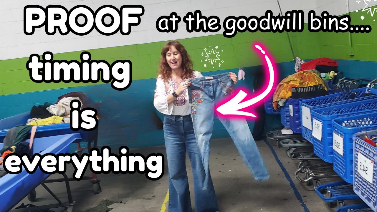 I Was at the RIGHT Bin at the RIGHT Time.....PHENOMENAL Goodwill Outlet Thrift Haul