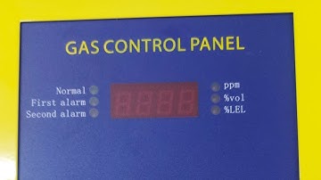 Procedures on wiring connection of gas control panel with gas detector and solenoid valve