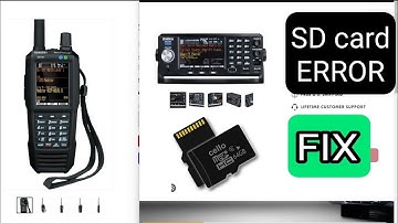 UNIDEN SDS100/200 - CREATE NEW SD CARD (ERROR FIX)