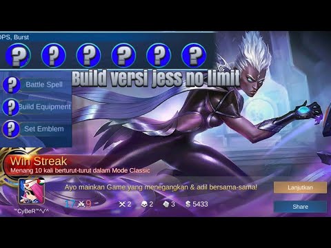Main rank pake karrie, pakai build Jess no limit. Baru ...