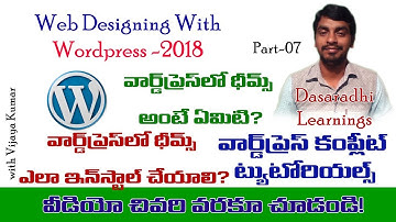 Wordpress Telugu Tutorials | How to install wordpress themes in Telugu | Blogger VJ