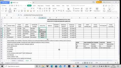 MENGGABUNGKAN FUNGSI IF, STRING DAN LOOKUP