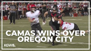 Camas wins big over Oregon City in Oregon vs. Washington matchup | Friday Night Football