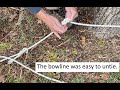 Is a Bowline Knot Easy to Untie after a Heavy Load on It?