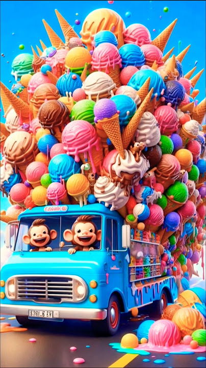 Ice Cream truck hit by a helicopter🥱🫣🫣🥱#icecreamtruck #icecream #helicopter #aiart #viralshort