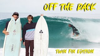 Super Fun California Beach Break Barrels Trying Out Some Funky Twin Fins - Off The Rack Ep16