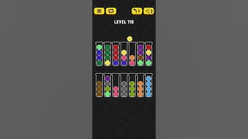Ball Sort - Color Puzzle Game - Level 715 - Walkthrough SOLVED by RobotPlayer AI!!!